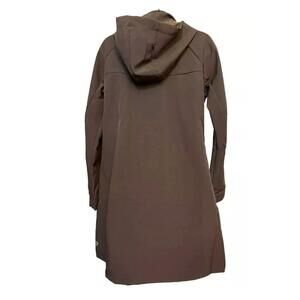Mondetta Women's Long Softshell Hooded Jacket, Brown, Size M.  AV